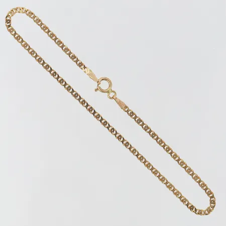Armband längd 19cm bredd ca 2mm, Italy 14K Vikt: 1,7 g