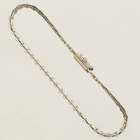 Armband Ankar manglad längd 18cm bredd 3,1mm vitguld 18K Vikt: 5,1 g
