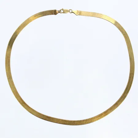 Collier längd 40cm bredd 5mm, silver 925/1000 Vikt: 11,5 g