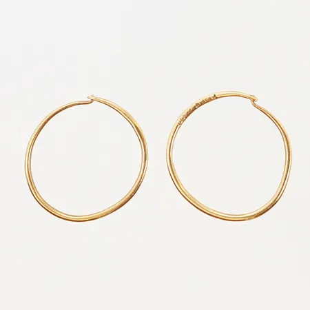 Örhängen Creoler 15mm, bredd:11mm, 18K Vikt: 0,8 g