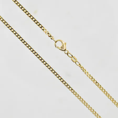 Kedja Pansar längd 54cm, bredd 2mm, slitet lås, 18K. Vikt: 9,8 g