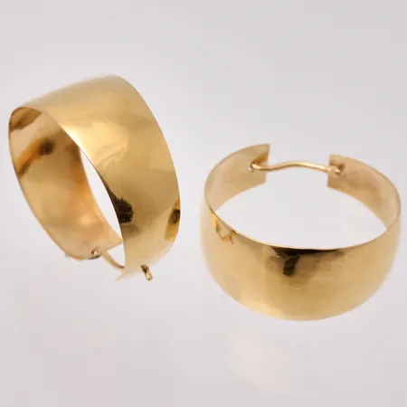 Örhängen Ø24,7mm bredd 6-11,6mm, 18K, 5,76g.