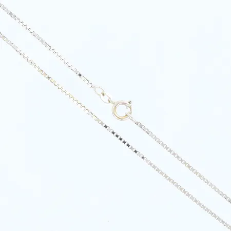 Kedja Venezia 40cm Balestra, bredd: 1mm, vitguld, 18K Vikt: 5,7 g