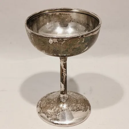 Pokal höjd 6,5cm Davidssons Metalltryckeri&Nysilve år 1924 Kristianstad personlig gravyr silver 830/1000 Vikt: 19,9 g