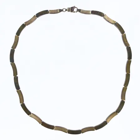 Collier längd 42cm, bredd 4mm, GHA, 925/1000 silver Vikt: 55,6 g