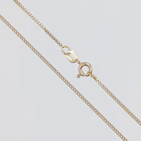 Kedja Pansar 50cm bredd 1mm Balestra 18K Vikt: 2,8 g