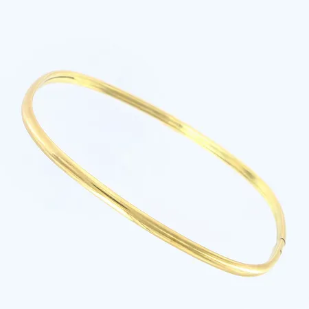 Stelt armband öppningsbart Ø63mm, bredd 3mm, skevheter, 14K Vikt: 2,8 g