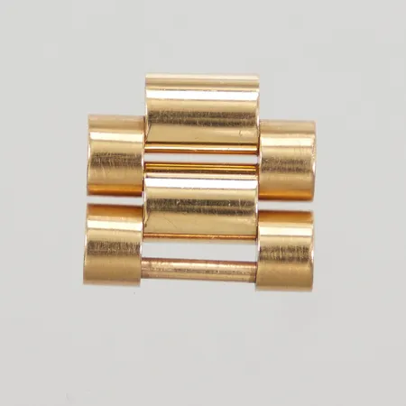 2 Länkbitar, Rolex, presidentlänk, bredd ca 16,3mm, 18K Vikt: 4,4 g