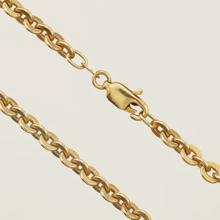 Kedja Ankar längd 46cm bredd 3,8mm 18K Vikt: 19,9 g