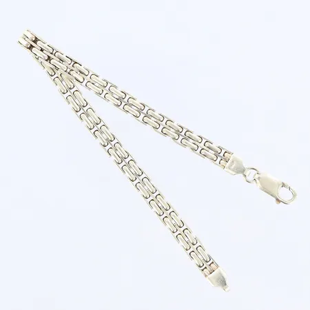 Armband längd 18,5cm, bredd 6mm, Silver 925/1000 Vikt: 13,9 g