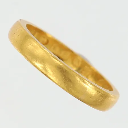 Ring slät stl:18½ bredd 3,6mm gravyr 23K Vikt: 6,5 g