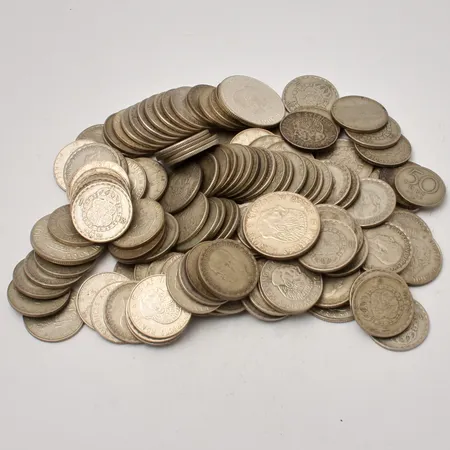 Mynt i silver, 400/1000, 1031,2g.