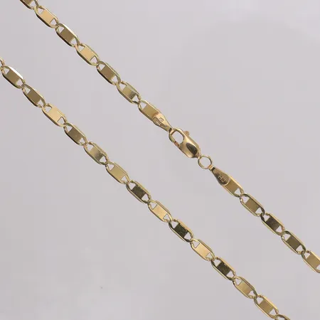Kedja Marina längd 50,5cm, bredd 3,2mm, slitna länkar. 18K Vikt: 9,3 g
