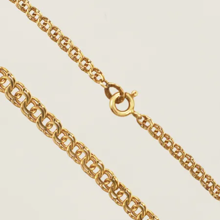 Collier Bismarck doserad längd 48cm bredd 2,9-4,7mm 18K Vikt: 12,3 g