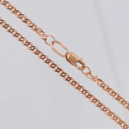 Kedja längd 45,5cm, bredd 2,4mm, 14K  Vikt: 4,1 g