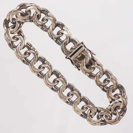 Armband Bismarck längd ca 20,5cm, bredd 12mm, silver 925/1000 Vikt: 36,4 g