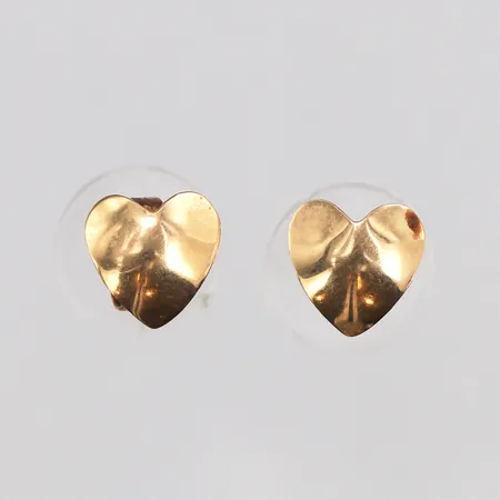 Ett par örhängen hjärtan 8,2x8,2mm, stift, 18K Vikt: 1 g