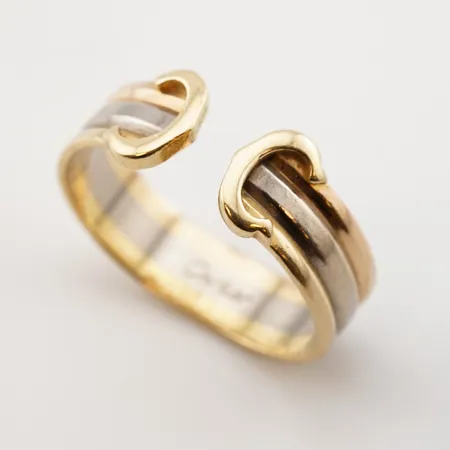 Ring, stl 17½(54), bredd 7,5mm, 18k Vikt: 3,8 g