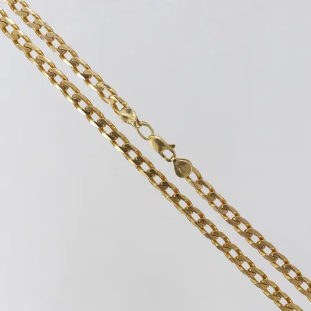 Kedja Pansar längd 46,5cm bredd ca 5mm Italy, 18K Vikt: 41,1 g