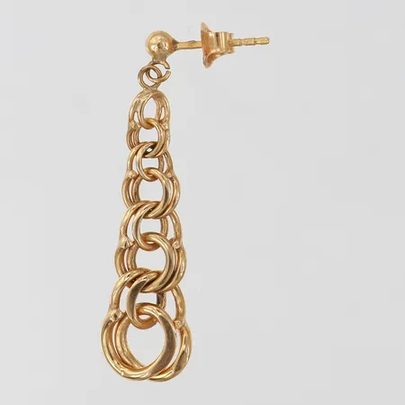 Udda örhänge Bismarck 35x10mm 18K. Vikt: 2,9 g
