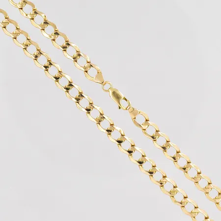 Kedja Pansar längd 61cm bredd 6,2mm ihålig 14K Vikt: 13,4 g