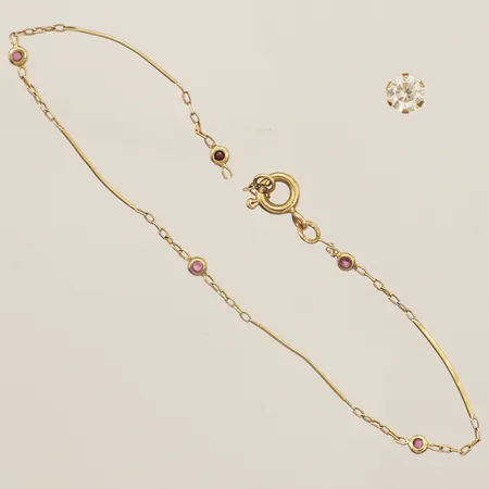 Diverse guld stenar defekt 18K 1,7g Vikt: 1,7 g