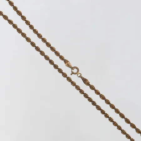 Kedja tvinnad längd 45cm bredd 3mm förgylld Silver 925/1000. Vikt: 7,5 g