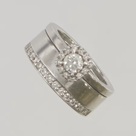 Ring stl17 bredd:9-11,4mm med diamanter 0,80ctv, gravyr, platina Pt950 25,9g.
