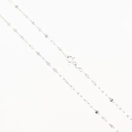 Kedja längd 45,5cm bredd 2mm vitguld 14K Vikt: 1,3 g