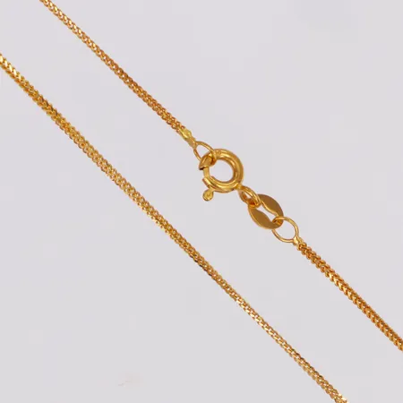 Kedja längd 40cm bredd 1mm, 22K Vikt: 2,5 g