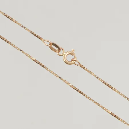 Kedja 36cm bredd:0,8mm Venezia 18K 2,1g.