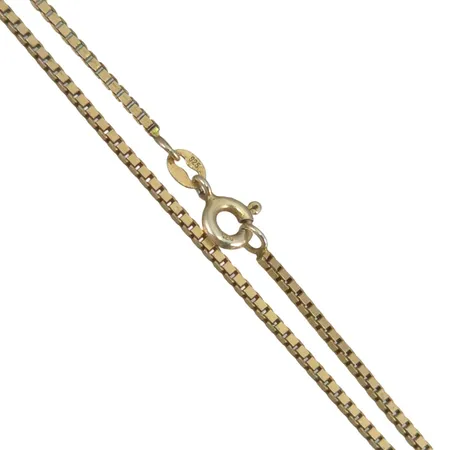Halskedja Venezia silver 925/1000, förgylld, längd 50 cm, bredd 1,3 mm Vikt: 5,2 g