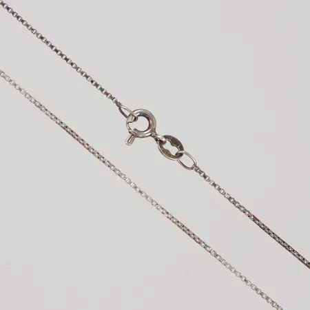Kedja Venezia längd 39,5cm, bredd 0,8mm, smärre ojämnheter, italienska stämplar, 925/1000 silver, Vikt: 1,5 g