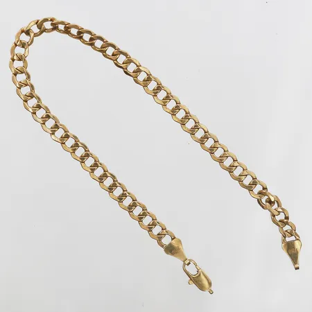 Armband Pansar längd 21cm, bredd 5mm, GFAB, defekt lås, 18K. Vikt: 6,2 g