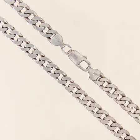 Kedja Pansar längd 55,5cm bredd 7mm GHA silver 925/1000 Vikt: 50,7 g
