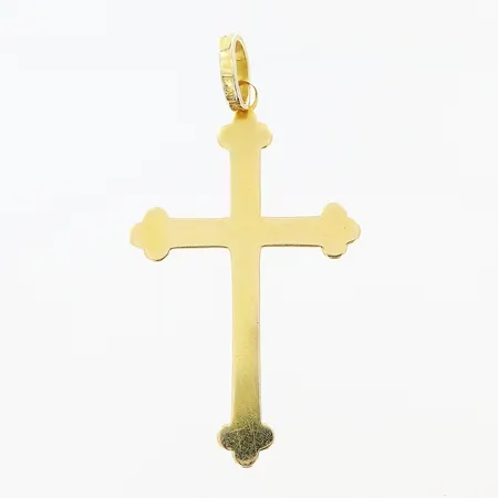 Hänge 35x19mm kors, tunna repor, 18K Vikt: 0,8 g