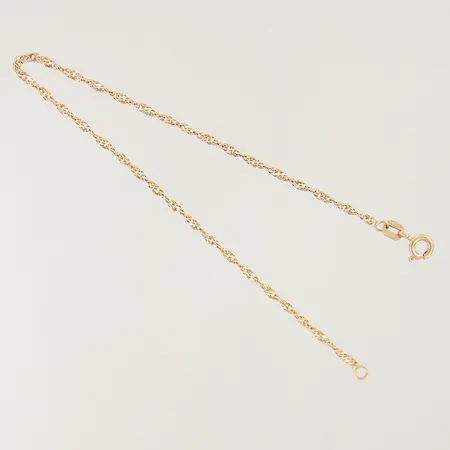 Armband Singapore längd 18cm bredd 0,8mm GHA 18K Vikt: 1,3 g