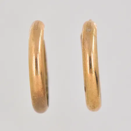 Örhängen Ø 17,4mm bredd 2,8mm GHA förgyllt silver 830/1000 Vikt: 0,6 g