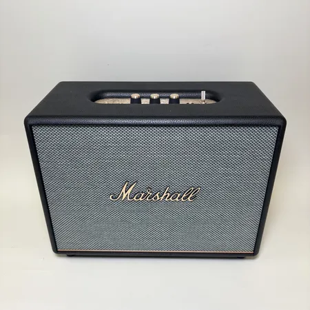 Högtalare, Marshall Woburn III, serienr 73400553F446A7F06373958 nätkabel och kartong. Skickas med postpaket.