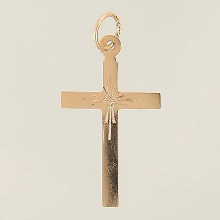 Hänge kors 25x13mm 14K Vikt: 0,3 g