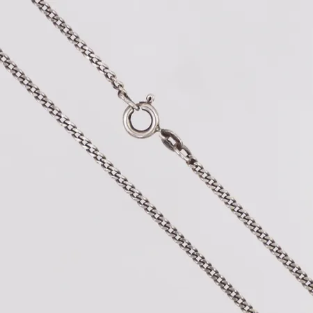 Kedja Pansar 54,5cm bredd 2mm, defekt i lås silver 835/1000 Vikt: 5,7 g