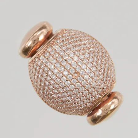 Ring stl17¼ med stenar, en sten saknas, 21K 6,2g.