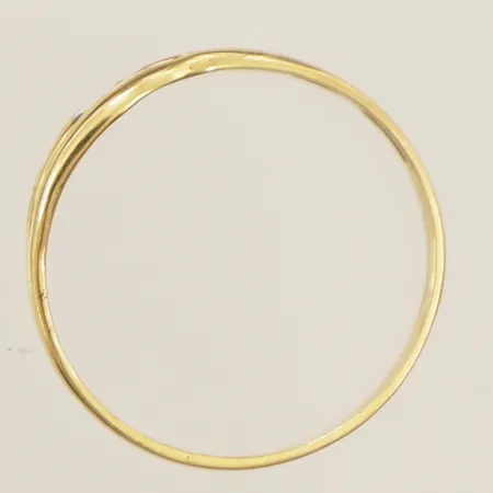 Ring med diamant 0,005ct stl:16¾ bredd 1,2mm 18K Vikt: 0,8 g