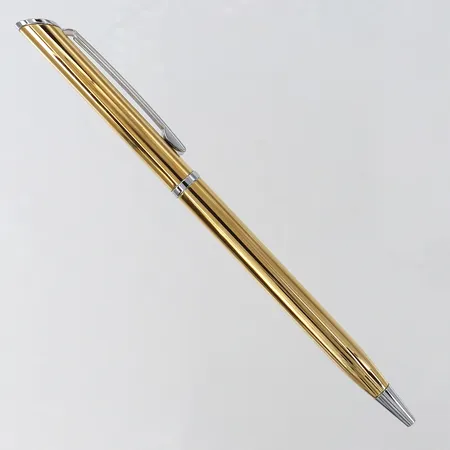 Penna Mercuri Urval kulspets längd 13,5cm förgylld metall inga tillbehör.