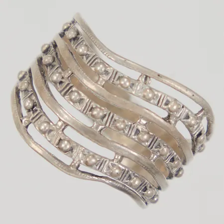 Ring stl 20 bredd ca 17mm, utländska stämplar, Silver 925/1000 Vikt: 5 g