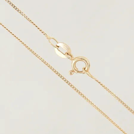 Kedja Pansar längd 40,5cm bredd 0,8mm 18K Vikt: 1,3 g