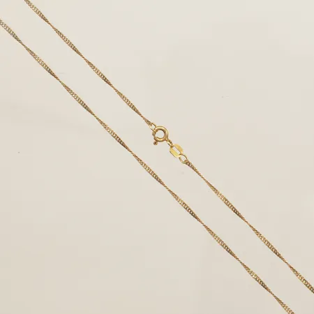 Kedja längd 44,0cm bredd 1,5mm 14K Vikt: 2 g