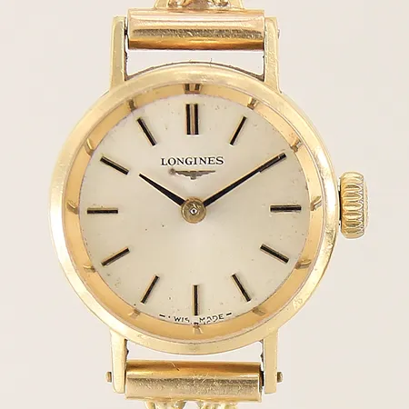 Damur Longines 18K manuell Ø20mm safirglas X-länk i 18K längd inklusive klocka 17,5cm inga tillbehör 18K bruttovikt: 20,0g