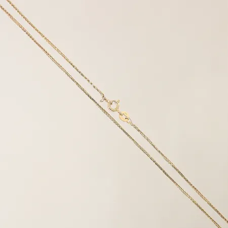 Kedja Venezia längd 45,56cm bredd 0,7mm, 1 länkdel defekt 14K Vikt: 1,6 g