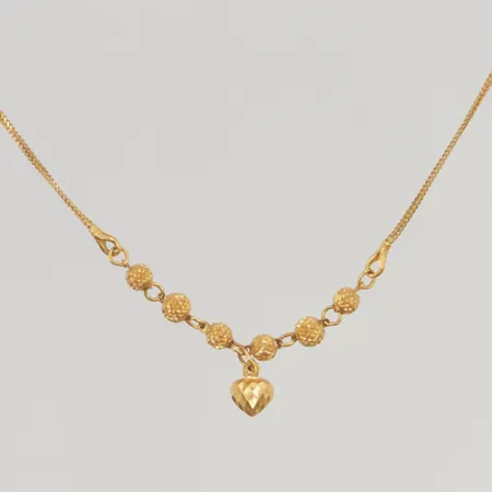 Collier 45cm, bredd:1-3,7mm 21K 4,3g.